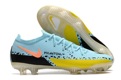 Phantom GT 2 Elite FG Football Boots - Blue/Yellow/Pink