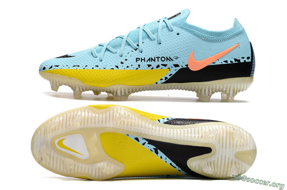 Phantom GT 2 Elite FG Football Boots - Blue/Yellow/Pink 1