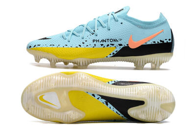 Phantom GT 2 Elite FG Football Boots - Blue/Yellow/Pink