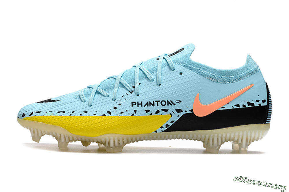 Phantom GT 2 Elite FG Football Boots - Blue/Yellow/Pink 3