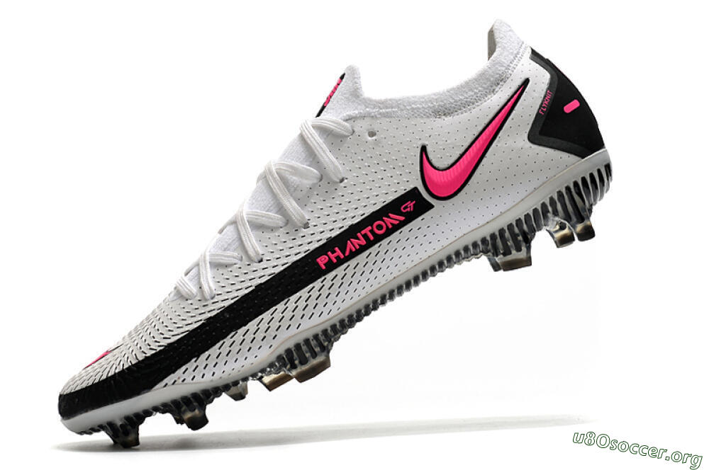 Nike Phantom GT Elite FG Football Boots - White/Black/Pink 5