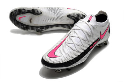 Nike Phantom GT Elite FG Football Boots - White/Black/Pink