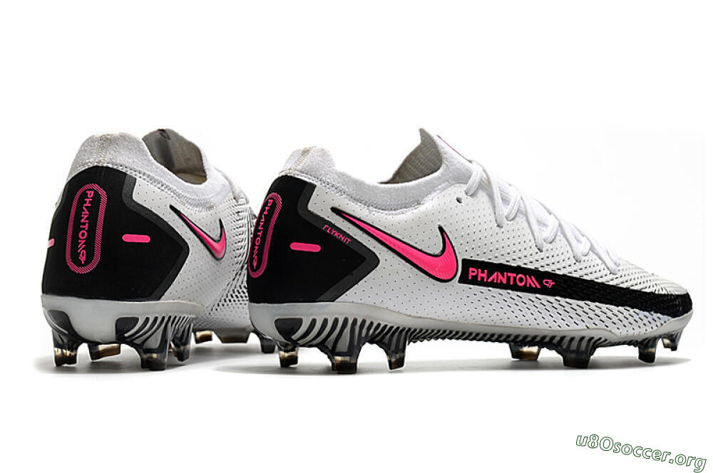 Nike Phantom GT Elite FG Football Boots - White/Black/Pink 6