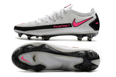 Nike Phantom GT Elite FG Football Boots - White/Black/Pink