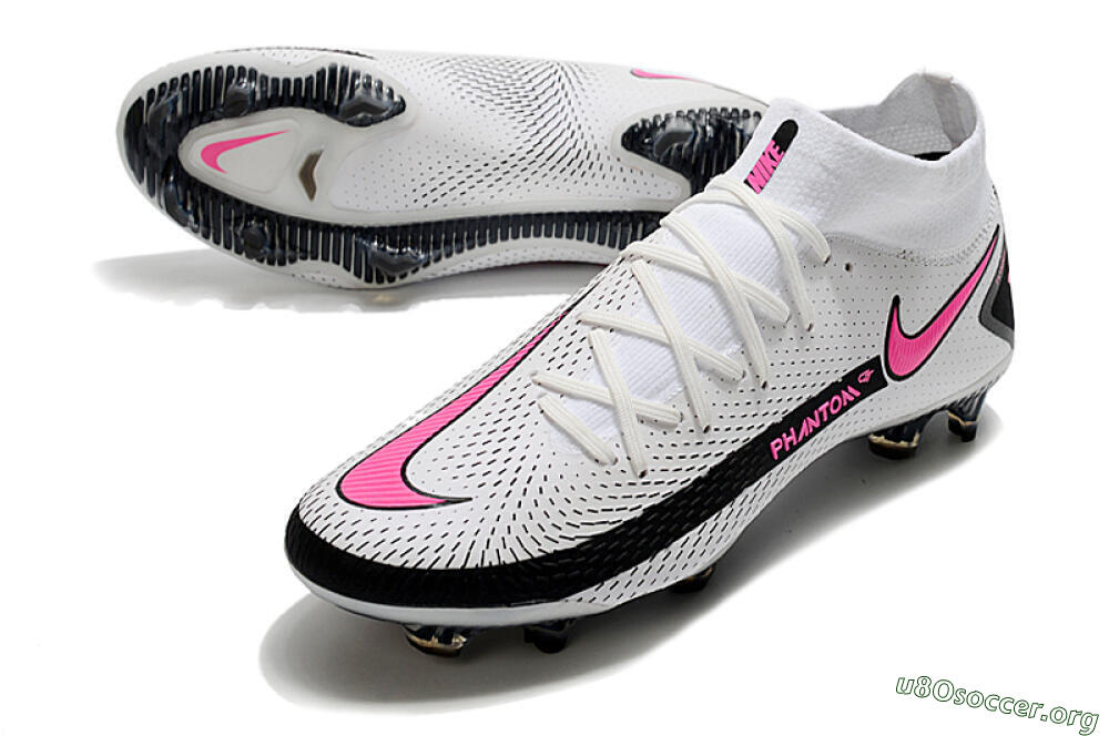 Nike Phantom GT DF Elite FG Football Boots - White/Black/Pink 0