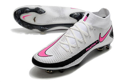 Nike Phantom GT DF Elite FG Football Boots - White/Black/Pink