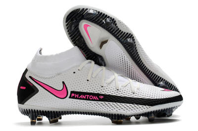 Nike Phantom GT DF Elite FG Football Boots - White/Black/Pink