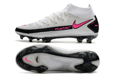 Nike Phantom GT DF Elite FG Football Boots - White/Black/Pink