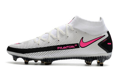 Nike Phantom GT DF Elite FG Football Boots - White/Black/Pink