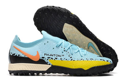 Nike Phantom GT Pro TF Football Shoes - Blue/Yellow/Pink