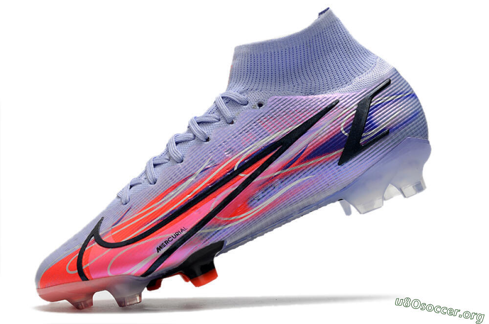Nike Mercurial Superfly 8 Elite FG Football Boots - Purple/Red/Black 5