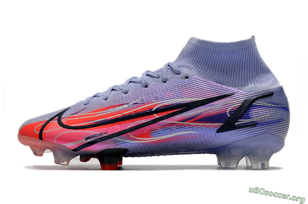 Nike Mercurial Superfly 8 Elite FG Football Boots - Purple/Red/Black 3