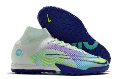 Nike Mercurial Superfly 8 Elite TF Football Shoes - Jade/Yellow/Purple