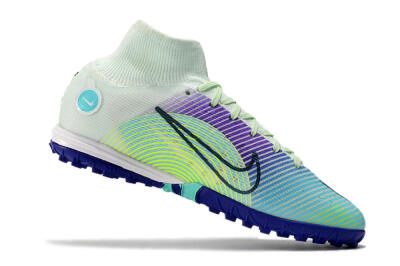 Nike Mercurial Superfly 8 Elite TF Football Shoes - Jade/Yellow/Purple