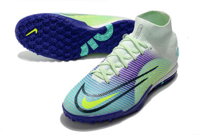 Nike Mercurial Superfly 8 Elite TF Football Shoes - Jade/Yellow/Purple
