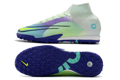 Nike Mercurial Superfly 8 Elite TF Football Shoes - Jade/Yellow/Purple