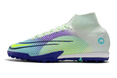 Nike Mercurial Superfly 8 Elite TF Football Shoes - Jade/Yellow/Purple