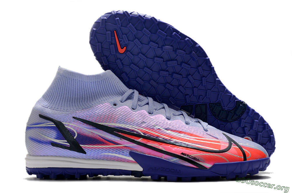 Nike Mercurial Superfly 8 Elite TF Football Shoes - Blue/Red/Black 2