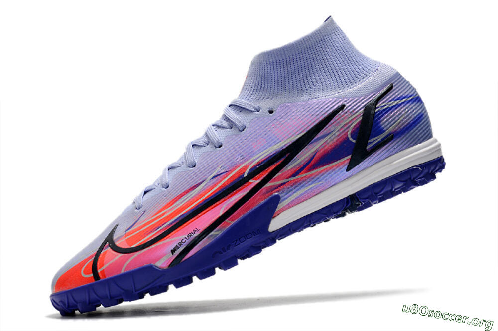 Nike Mercurial Superfly 8 Elite TF Football Shoes - Blue/Red/Black 5