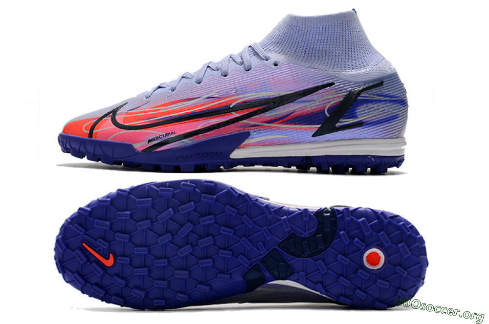Nike Mercurial Superfly 8 Elite TF Football Shoes - Blue/Red/Black 1