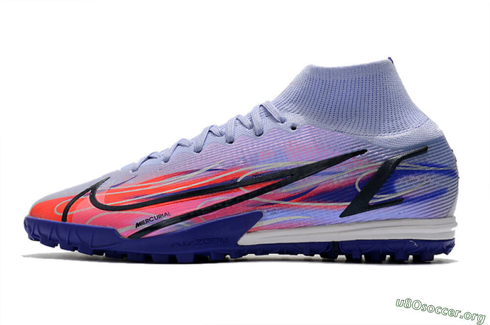 Nike Mercurial Superfly 8 Elite TF Football Shoes - Blue/Red/Black 3