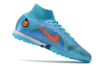 Nike Mercurial Superfly 8 Elite TF Football Shoes - Blue/Red/Yellow
