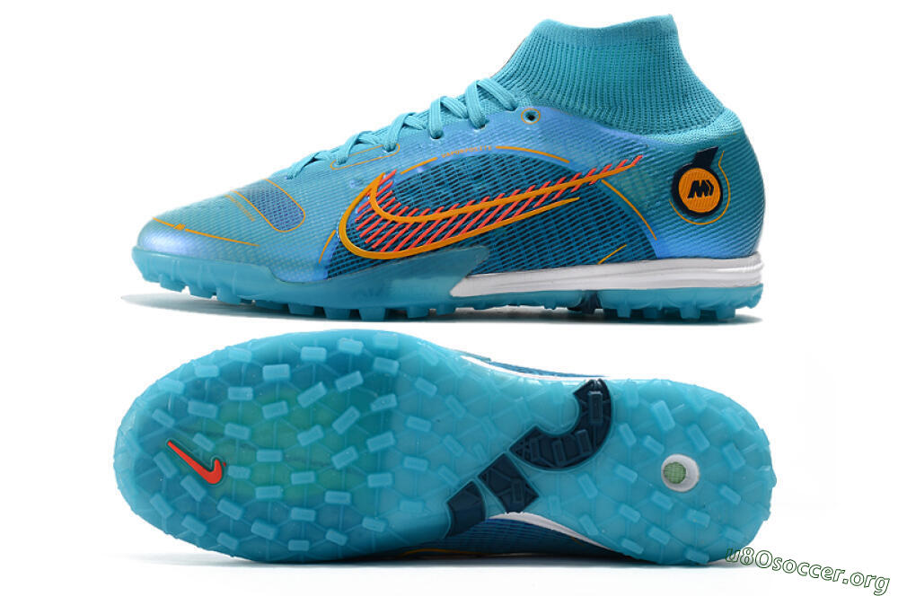 Nike Mercurial Superfly 8 Elite TF Football Shoes - Blue/Red/Yellow 1