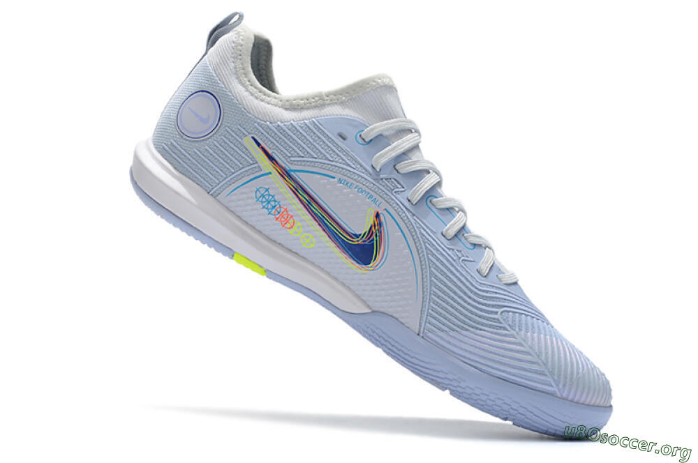 Nike Mercurial Vapor 14 Pro IC Football Shoes - White/Blue/Yellow 4