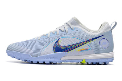 Nike Mercurial Vapor 14 Pro TF Football Shoes - White/Blue/Yellow