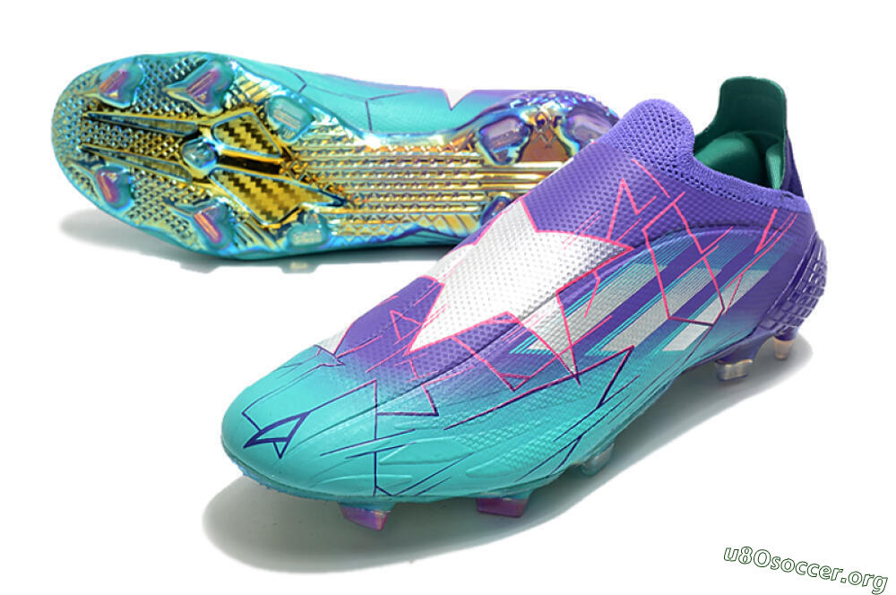 Adidas X Speedflow+ FG Football Boots - Jade/Purple/Pink 0