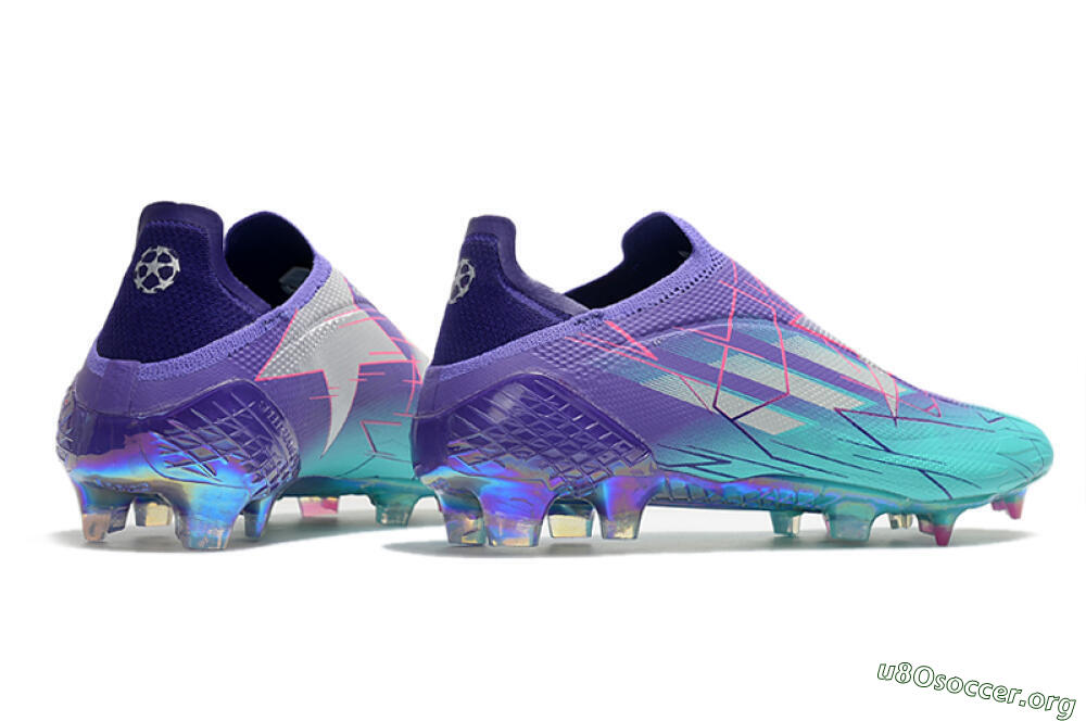 Adidas X Speedflow+ FG Football Boots - Jade/Purple/Pink 6