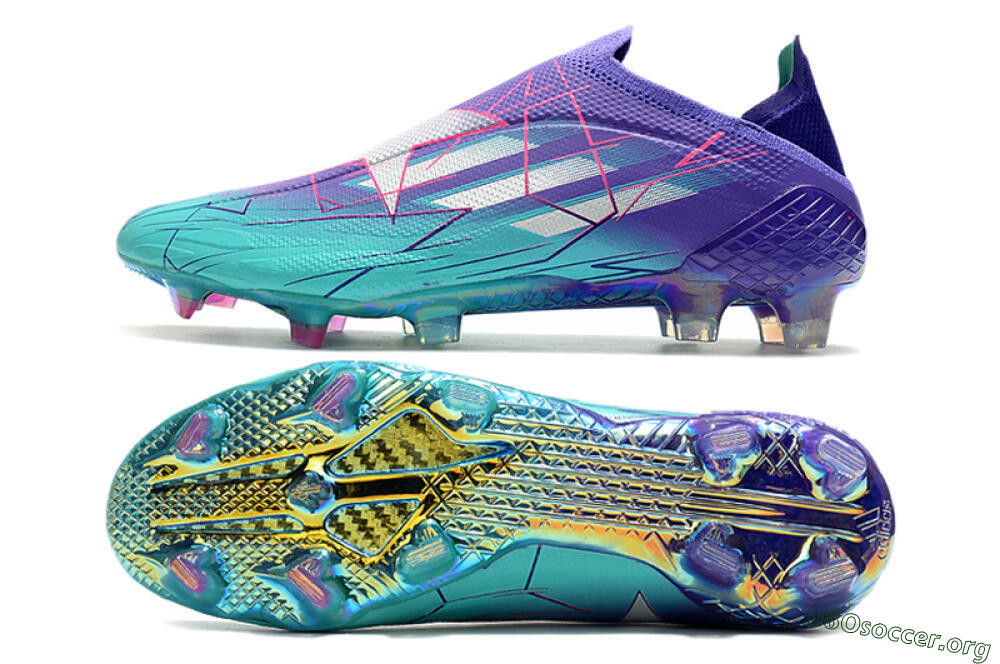 Adidas X Speedflow+ FG Football Boots - Jade/Purple/Pink 1
