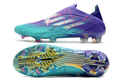 Adidas X Speedflow+ FG Football Boots - Jade/Purple/Pink