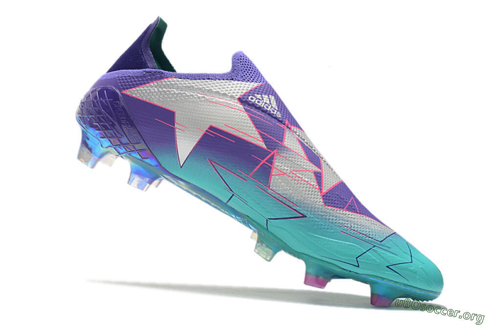 Adidas X Speedflow+ FG Football Boots - Jade/Purple/Pink 4