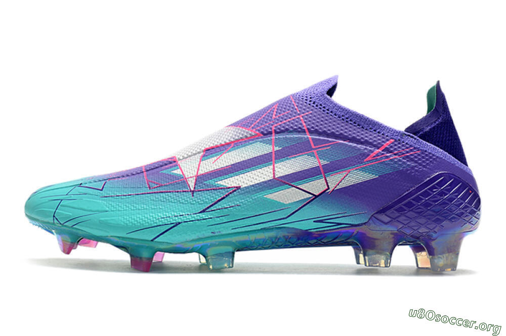 Adidas X Speedflow+ FG Football Boots - Jade/Purple/Pink 3