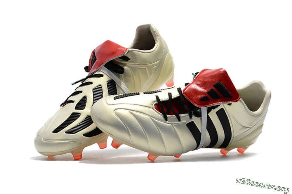 Adidas Predator Mania Champagne FG Football Boots - Gold/Black/Red 7