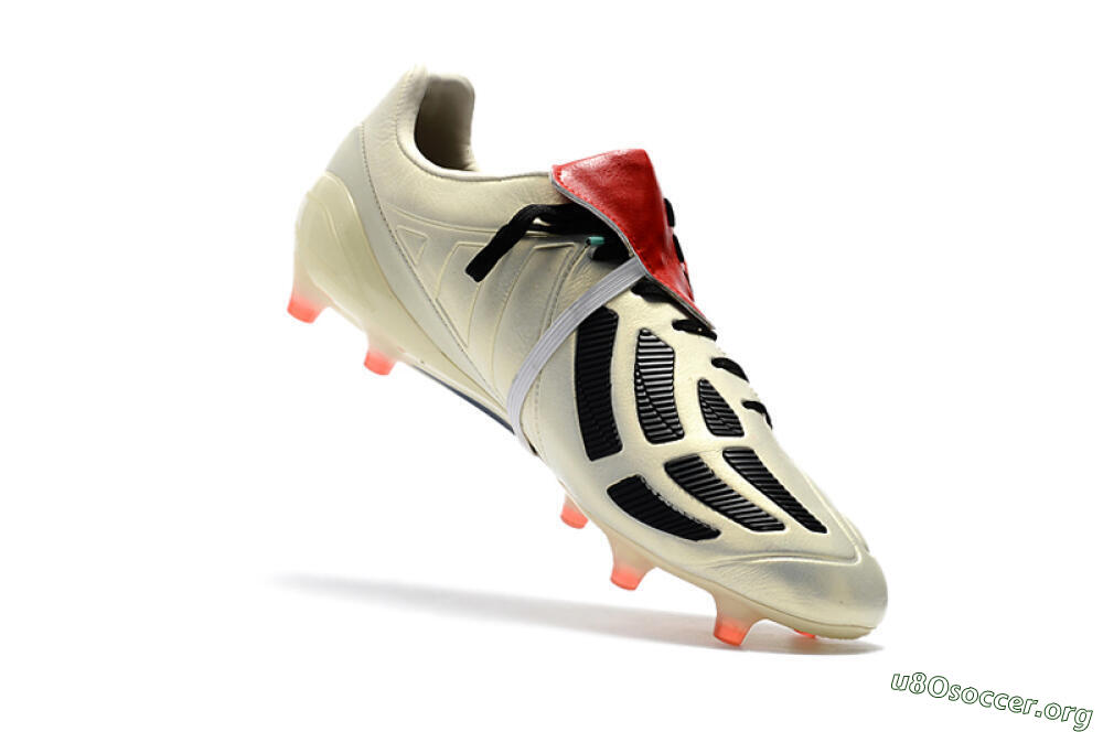 Adidas Predator Mania Champagne FG Football Boots - Gold/Black/Red 8