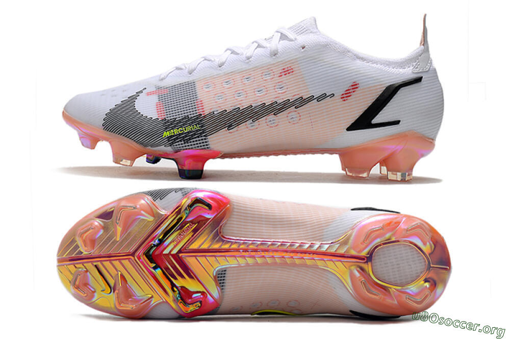 Nike Mercurial Vapor 14 Elite FG Football Boots - White/Pink/Black/Gold 1