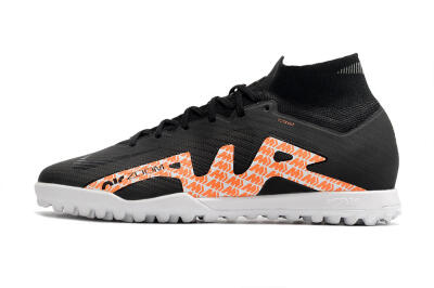 Nike Air Zoom Mercurial Superfly 9 Elite TF Football Shoes - Black/Orange/White