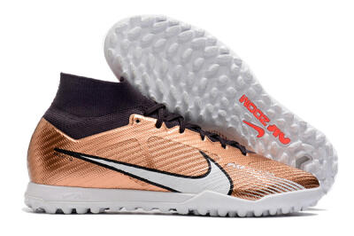 Nike Air Zoom Mercurial Superfly 9 Elite TF Football Shoes - Gold/White/Black