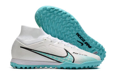 Nike Air Zoom Mercurial Superfly 9 Elite TF Football Shoes - White/Jade/Black