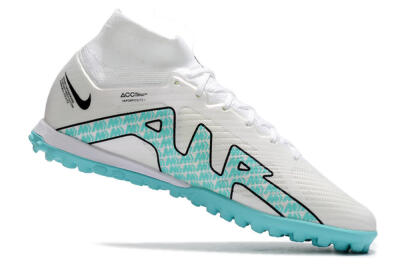 Nike Air Zoom Mercurial Superfly 9 Elite TF Football Shoes - White/Jade/Black