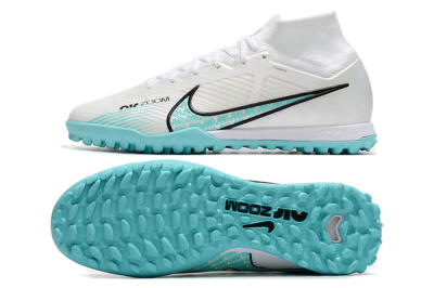 Nike Air Zoom Mercurial Superfly 9 Elite TF Football Shoes - White/Jade/Black