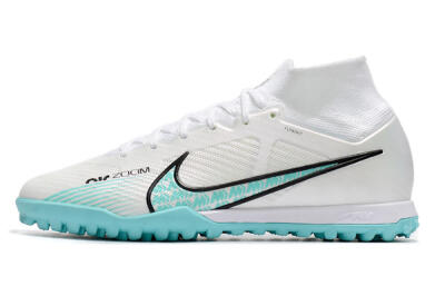 Nike Air Zoom Mercurial Superfly 9 Elite TF Football Shoes - White/Jade/Black
