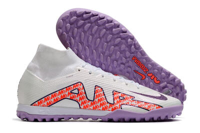 Nike Air Zoom Mercurial Superfly 9 Elite TF Football Shoes - White/Red/Purple