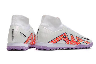 Nike Air Zoom Mercurial Superfly 9 Elite TF Football Shoes - White/Red/Purple