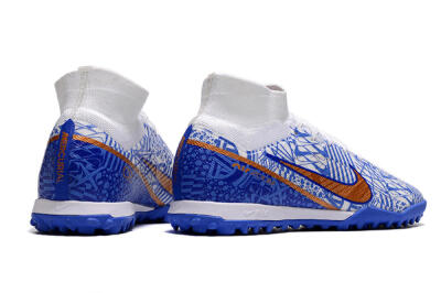 Nike Air Zoom Mercurial Superfly 9 Elite TF Football Shoes - Blue/White/Gold
