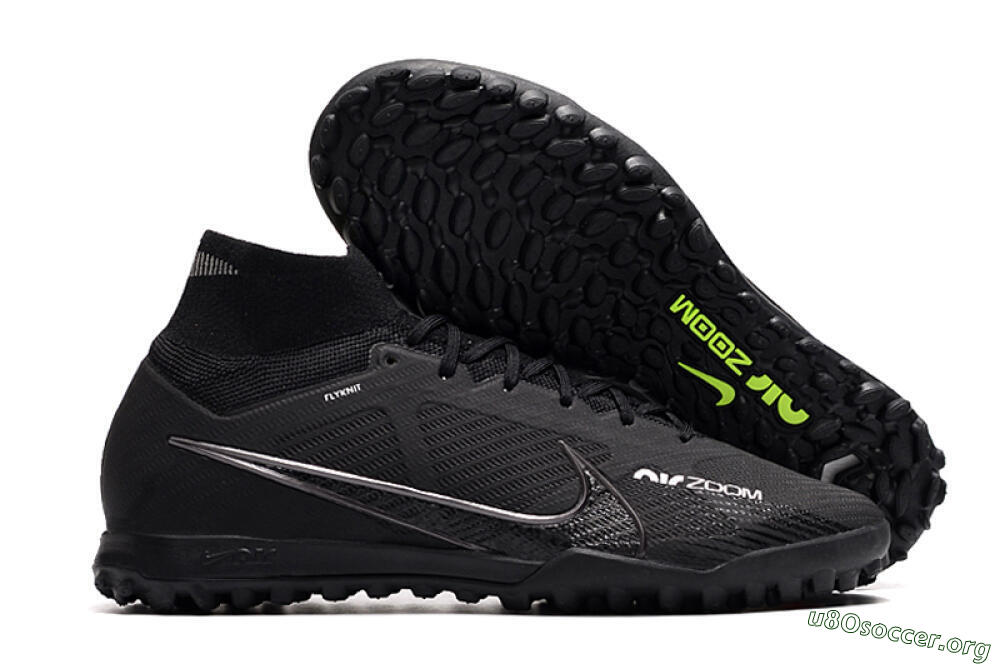 Nike Air Zoom Mercurial Superfly 9 Elite TF Football Shoes - Black/White/Yellow 2