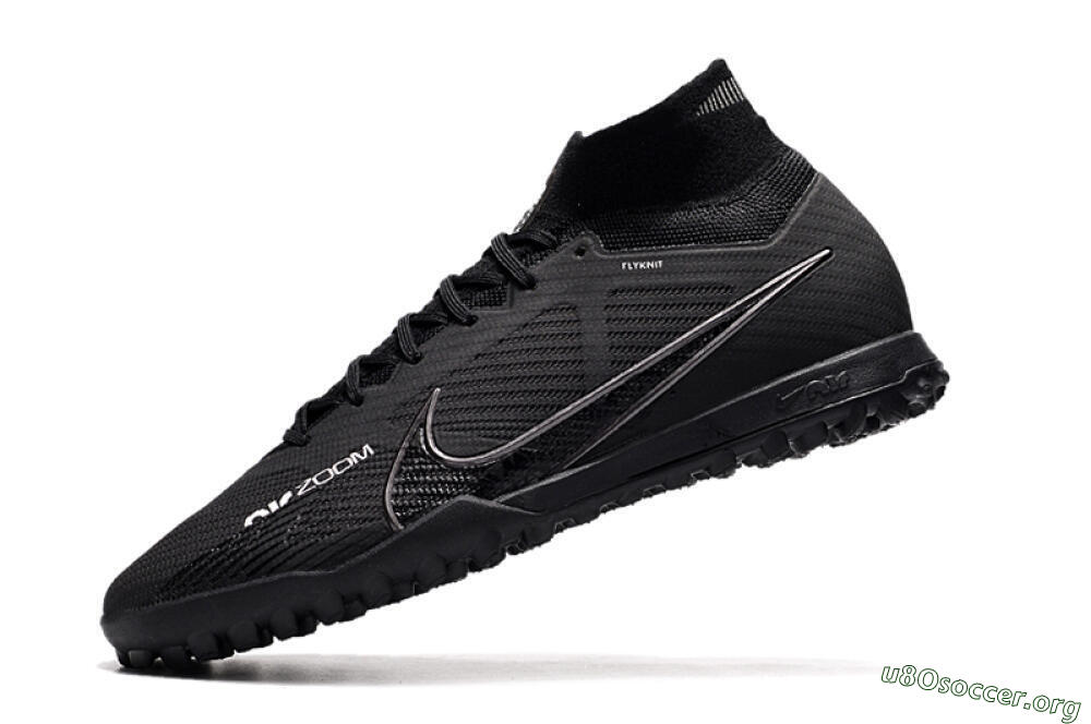Nike Air Zoom Mercurial Superfly 9 Elite TF Football Shoes - Black/White/Yellow 5