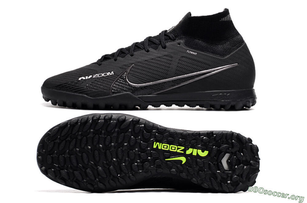 Nike Air Zoom Mercurial Superfly 9 Elite TF Football Shoes - Black/White/Yellow 1